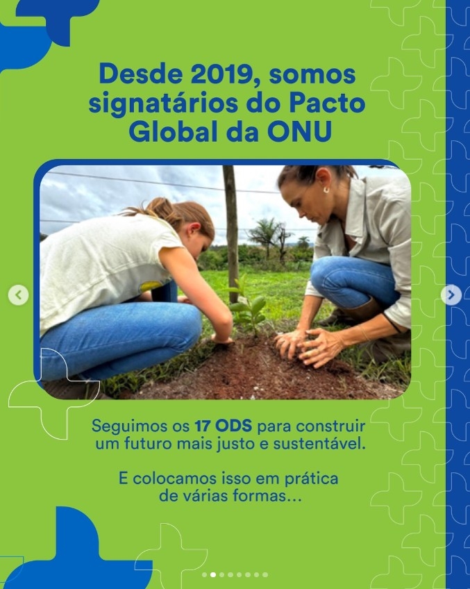 A sustentabilidade é parte da nossa história A sustentabilidade é parte da nossa história